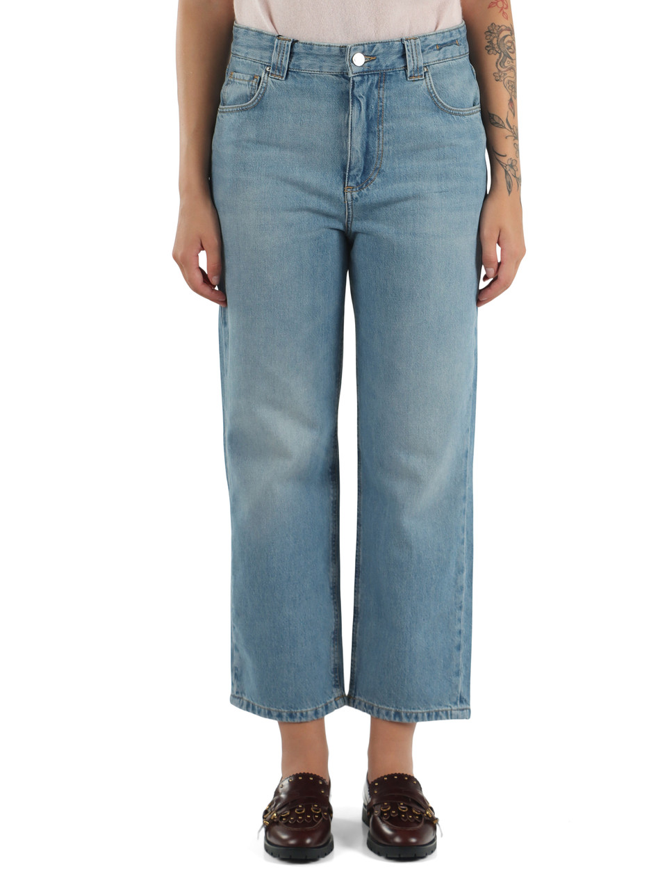BLU CHIARO | SPORT: Pantalone cinque tasche in denim Candiani TOMBOY