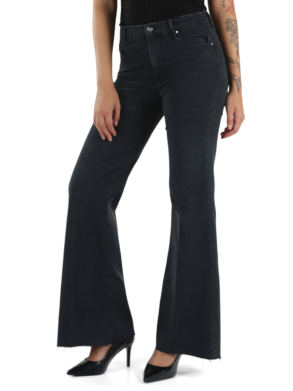GRIGIO SCURO | SPORT: Pantalone jeans cinque tasche WLCROP