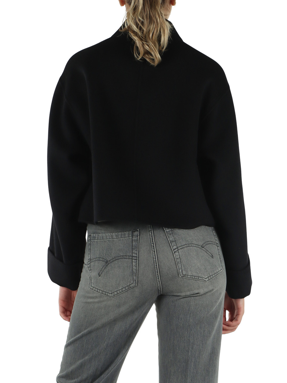 NERO | Cappotto corto in lana vergine TEMPIO