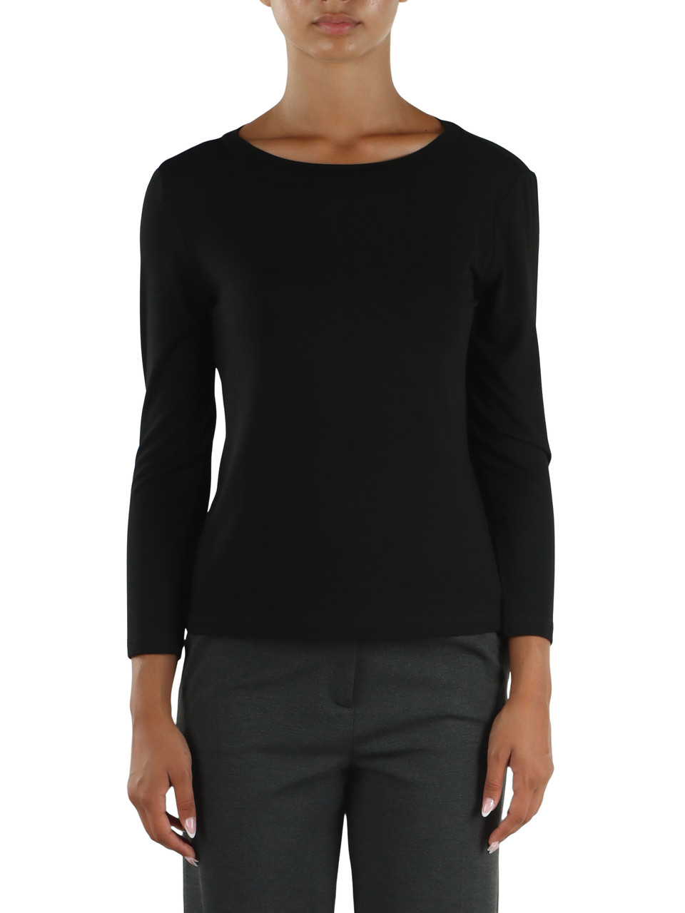 NERO | T-shirt in jersey di viscosa stretch MORA