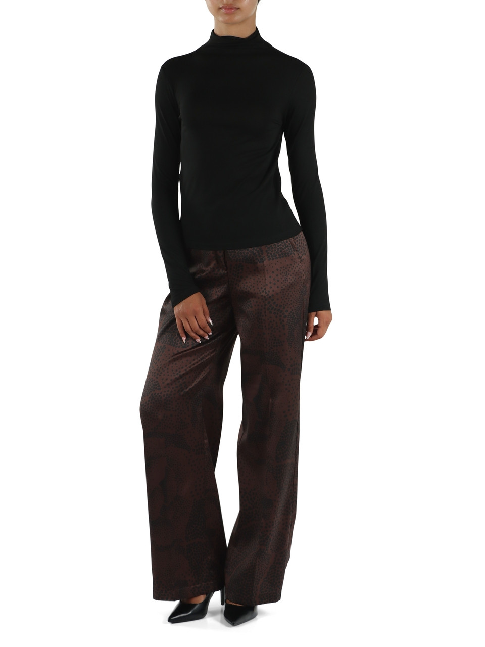 NERO | T-shirt in jersey di viscosa stretch ZONA