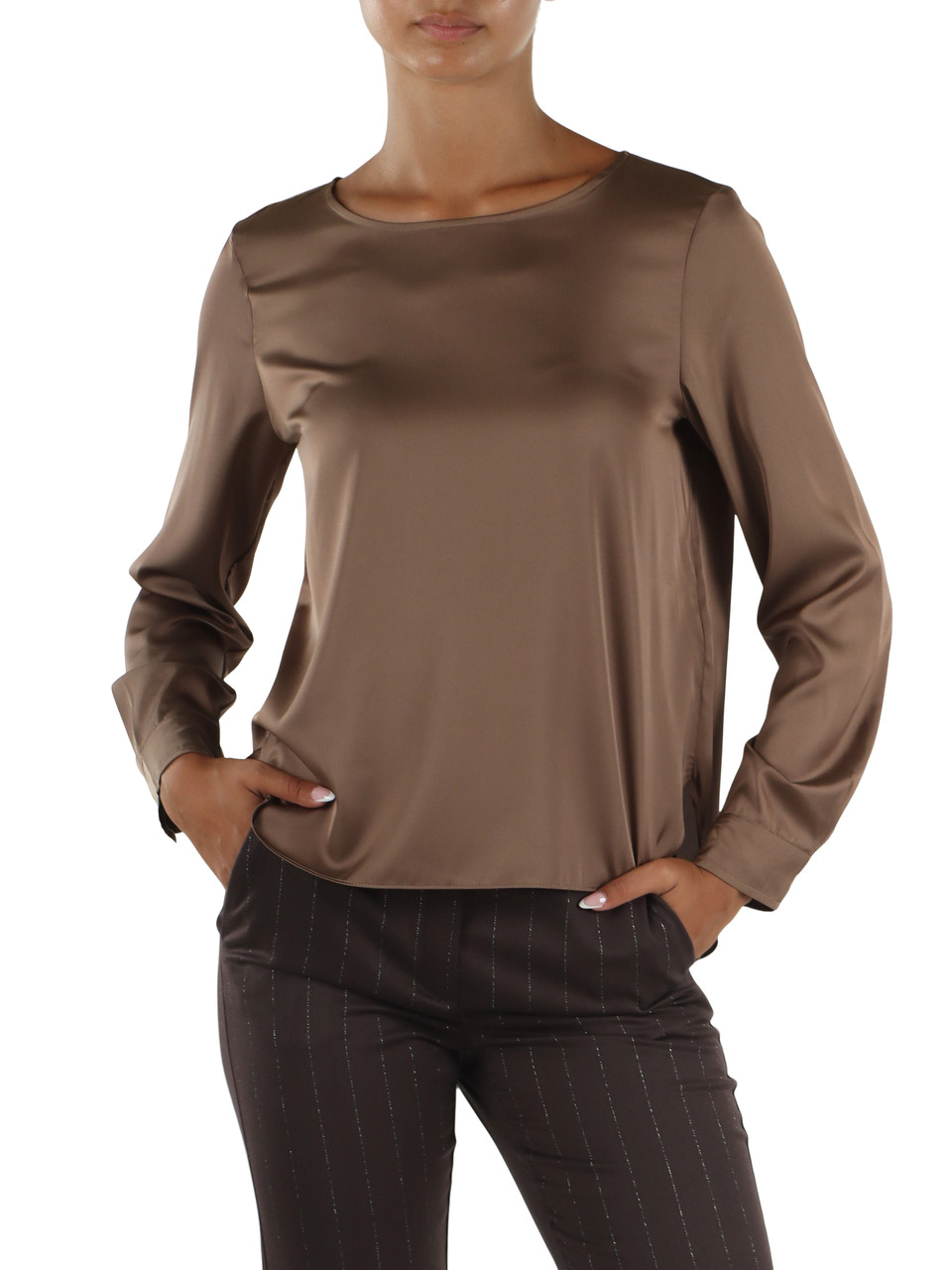 TORTORA | Blusa in satin CURSORE