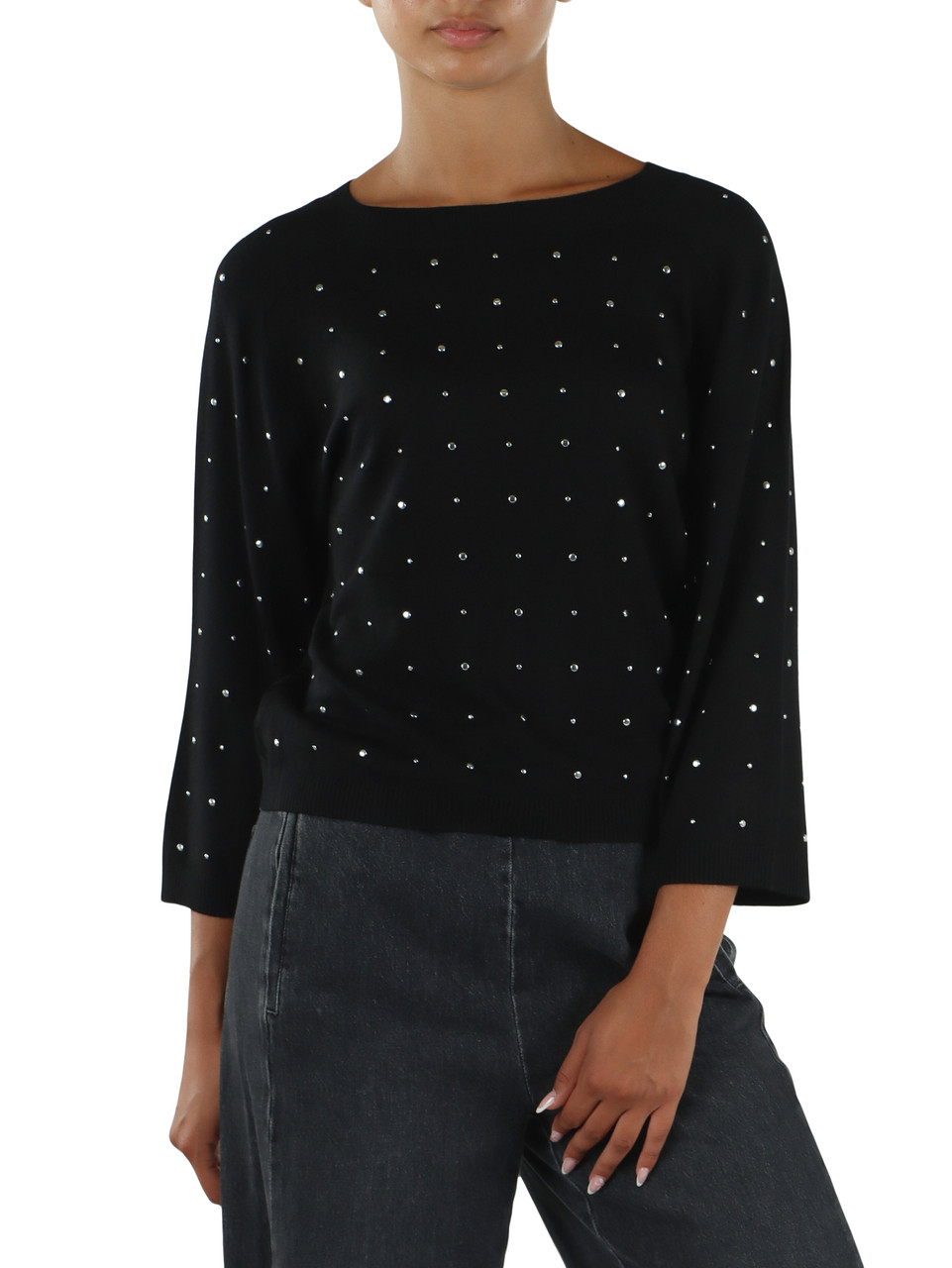 NERO | Maglia in misto viscosa GOMMA