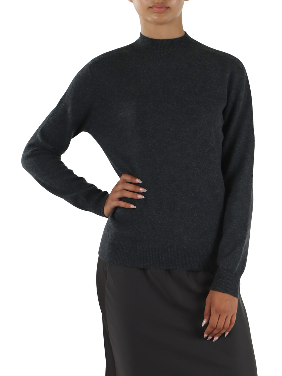 GRIGIO SCURO | Maglia in lana e cashmere NETTO
