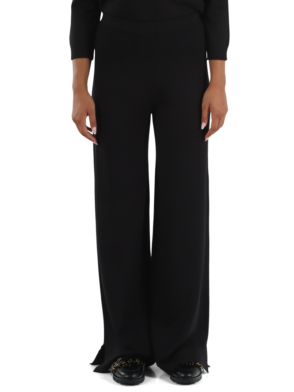 NERO | Pantaloni in misto viscosa FOGGIA