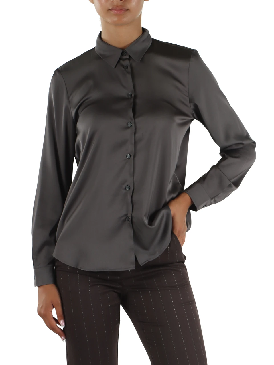 TORTORA | Camicia in satin stretch EDRO