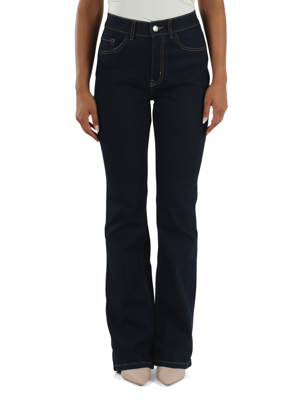 BLU SCURO | Pantalone jeans cinque tasche Bootcut