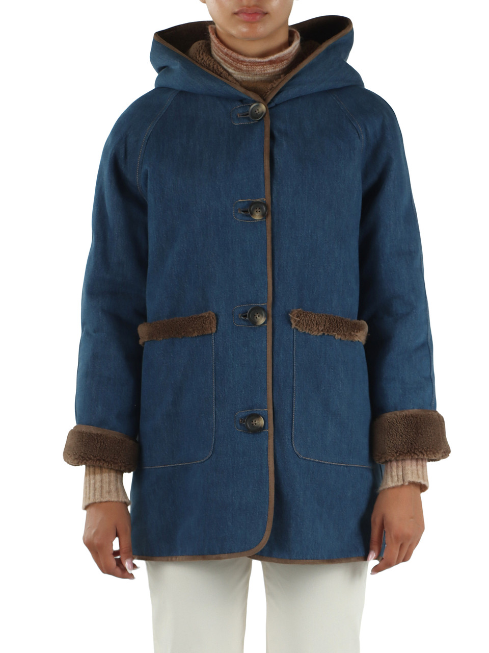 BLU | Giaccone in denim reversibile TECNICO