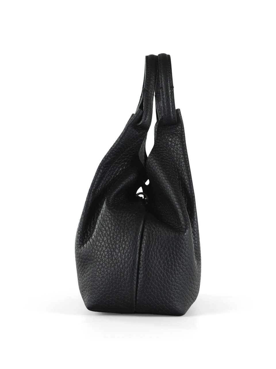 NERO | Borsa a mano in pelle martellata DUA Medium