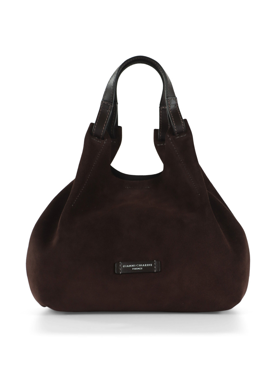MARRONE | Borsa a mano in suede DUA Medium