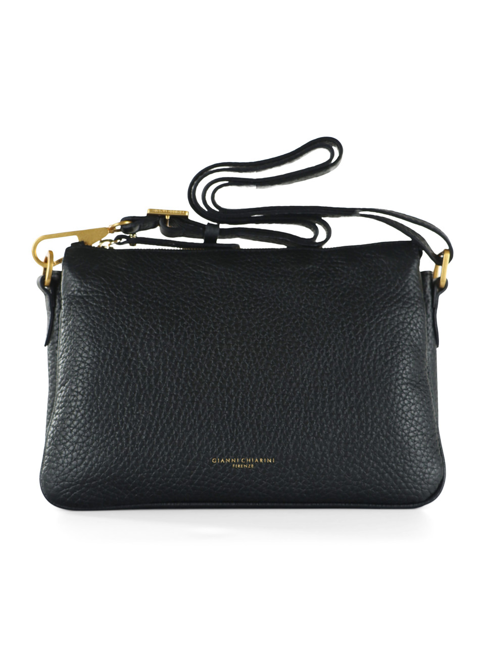 NERO | Borsa a tracolla in pelle martellata BROOKE