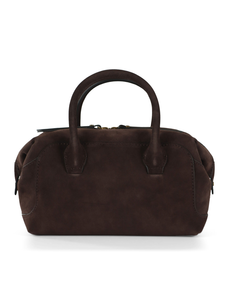 MARRONE | Borsa a mano in suede GEMMA Small