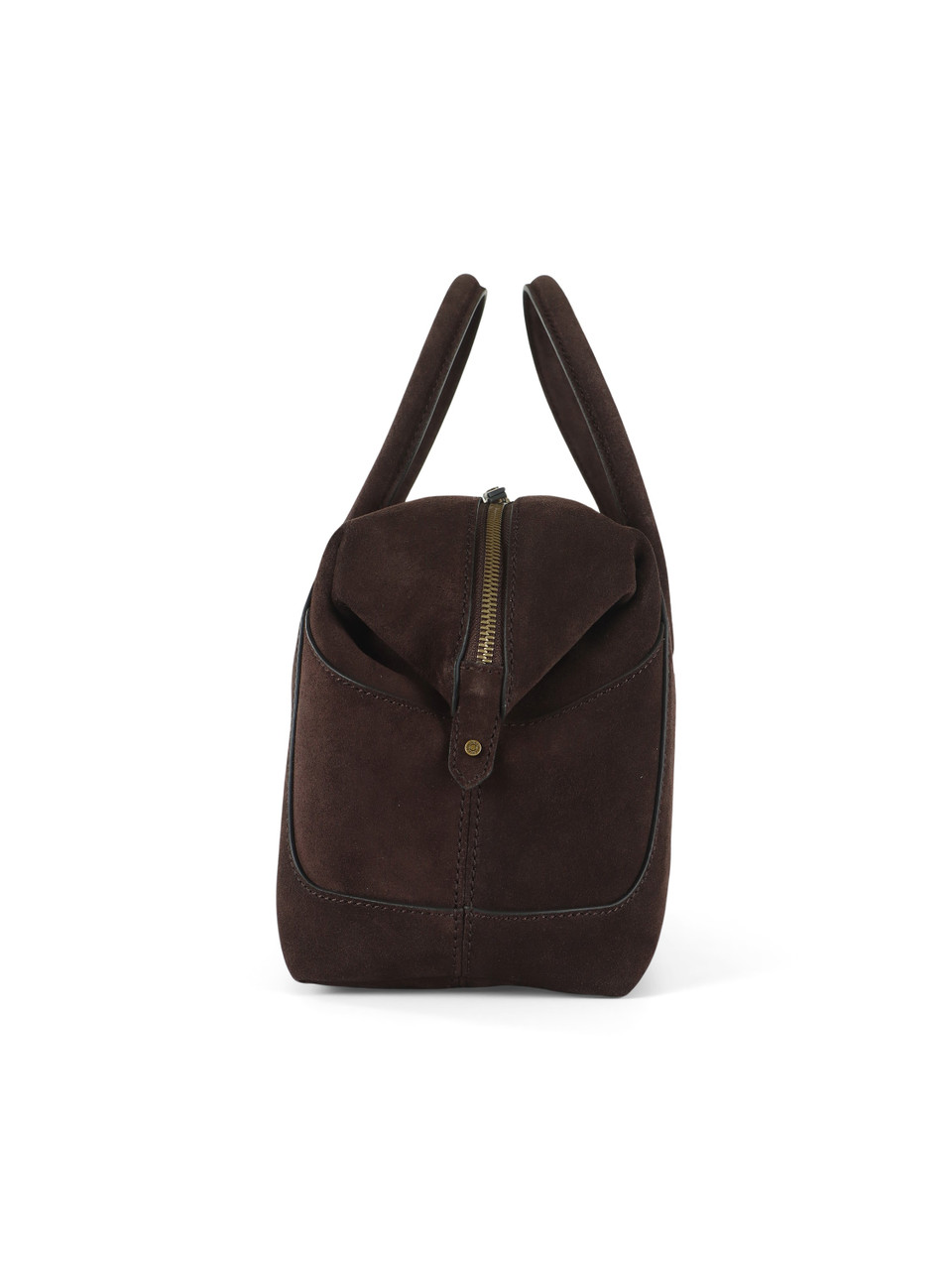 MARRONE | Borsa a mano in suede GEMMA Large