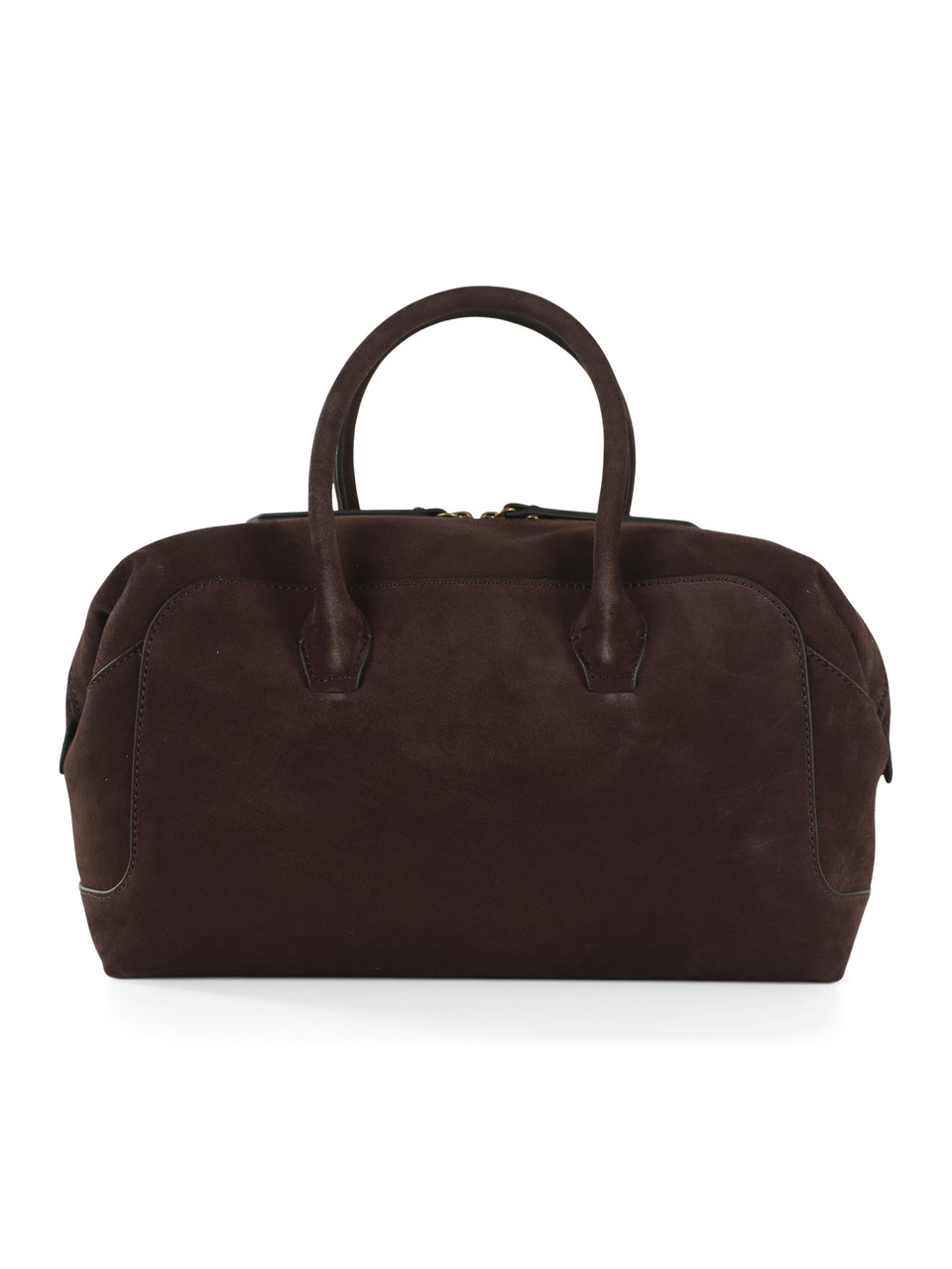MARRONE | Borsa a mano in suede GEMMA Large