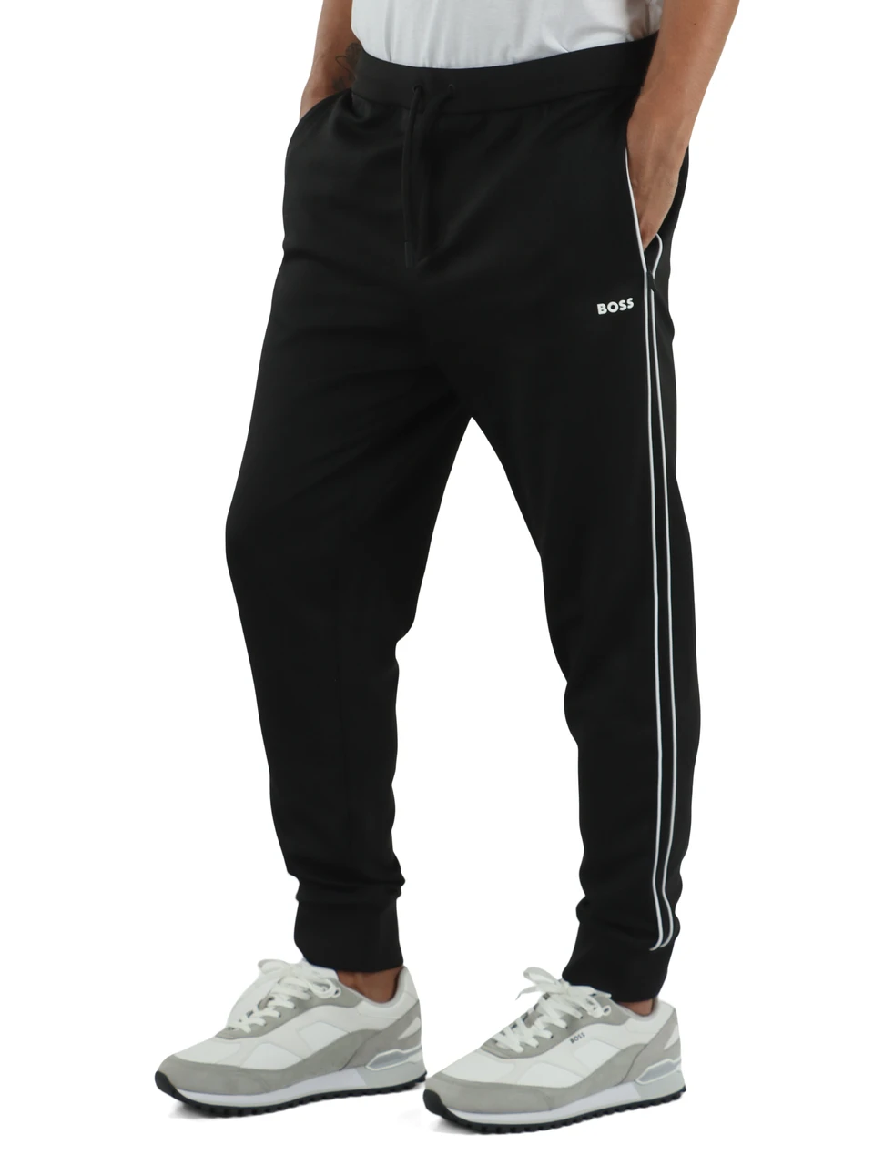 NERO | Pantaloni sportivi in tessuto stretch
