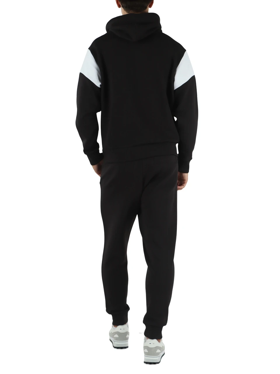 NERO | Tuta sportiva in misto cotone piquet