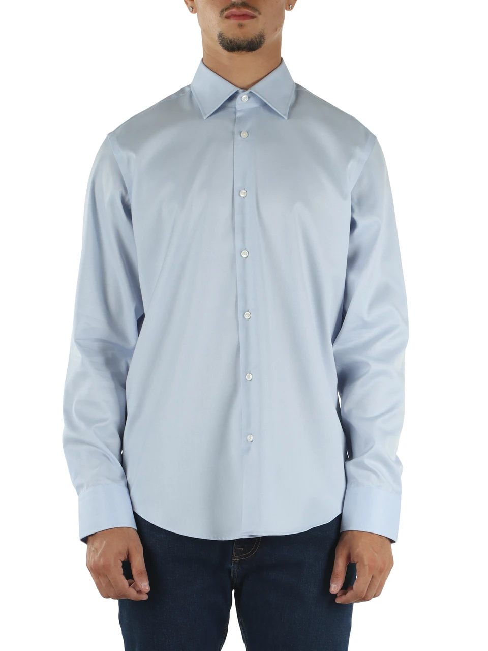 AZZURRO | Camicia regular fit easy iron in cotone