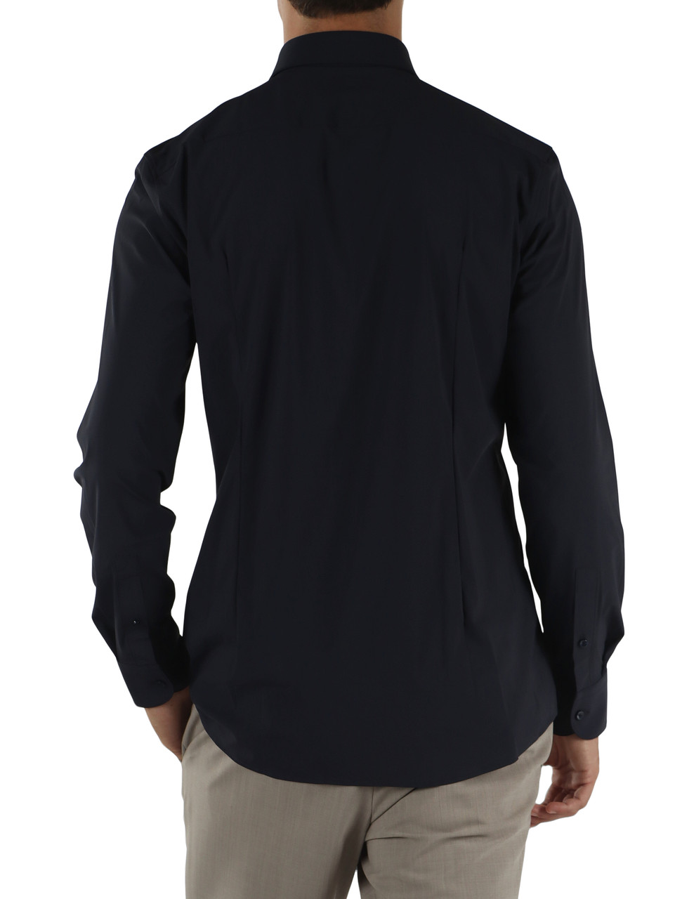 BLU SCURO | Camicia slim fit Performance in tessuto stretch