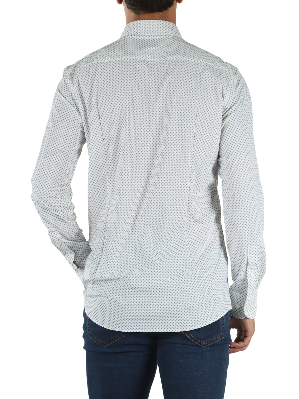 BIANCO | Camicia slim fit Performance in tessuto stretch