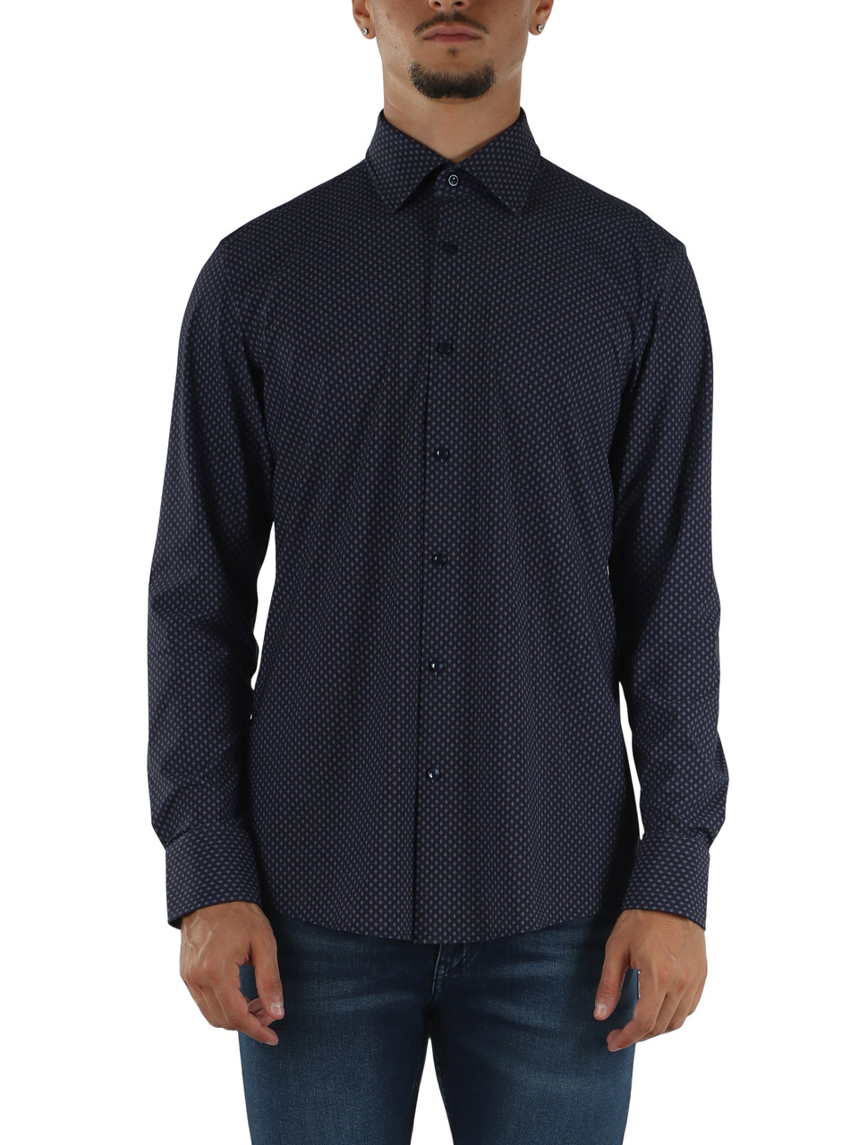 BLU | Camicia slim fit Performance in tessuto stretch