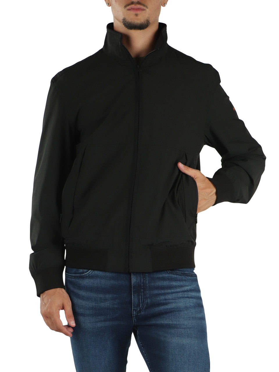 NERO | Giubbino leggero in tessuto tecnico stretch