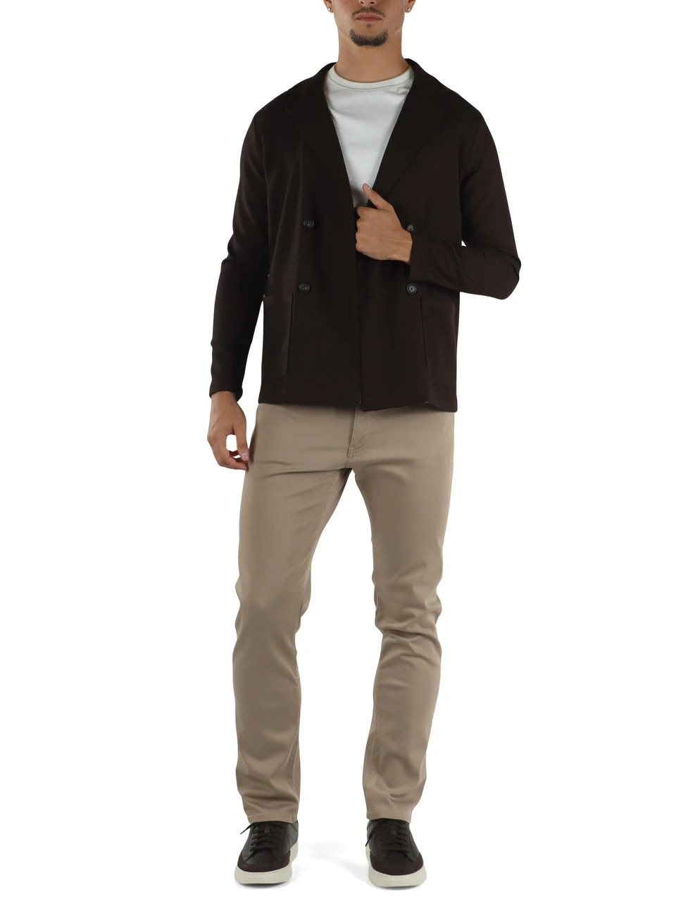 BEIGE | Pantalone cinque tasche DELAWARE Slim fit Performance