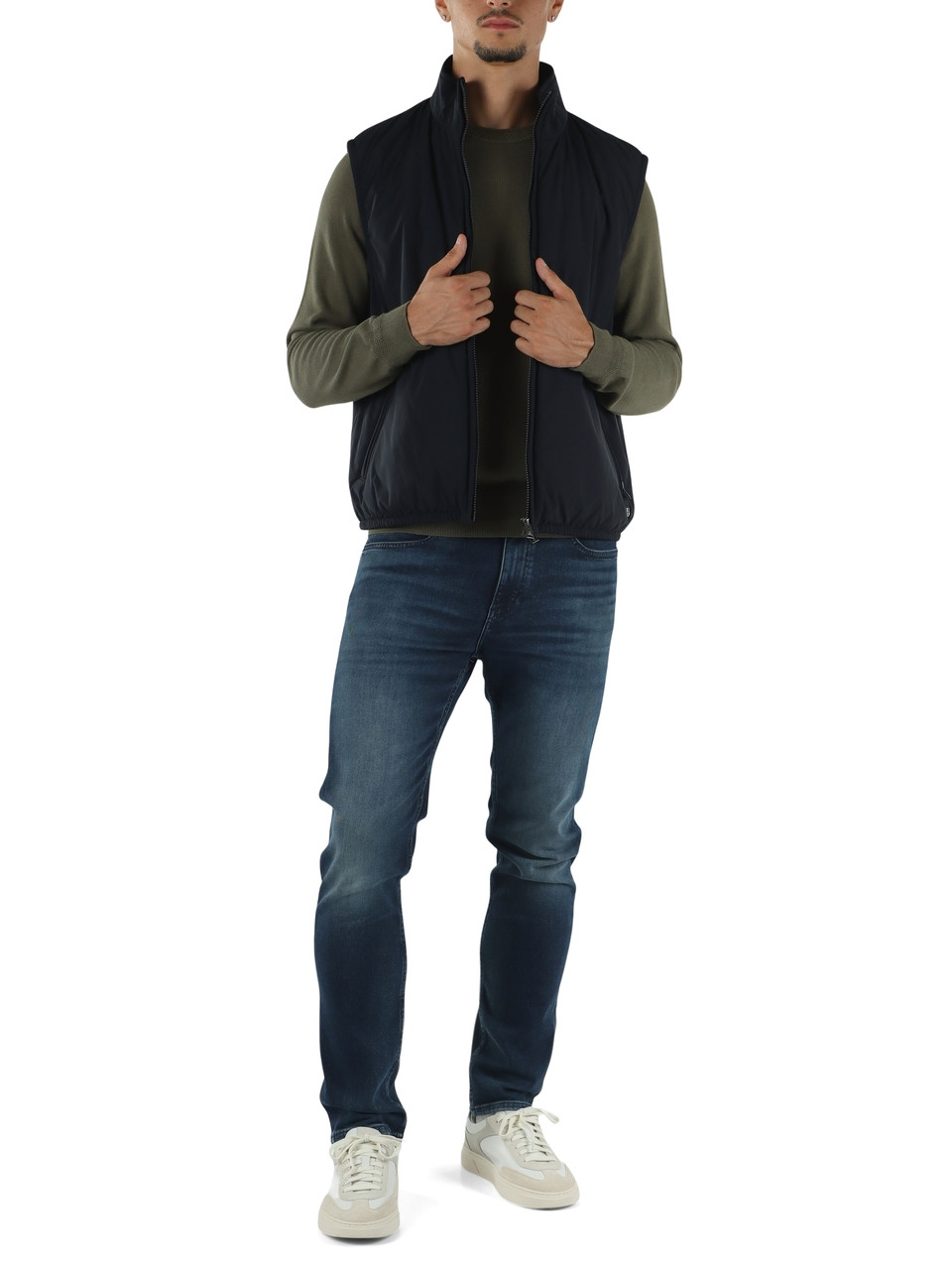 BLU SCURO | Smanicato leggero