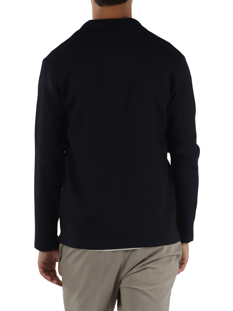 BLU SCURO | Giacca doppiopetto destrutturata relaxed fit