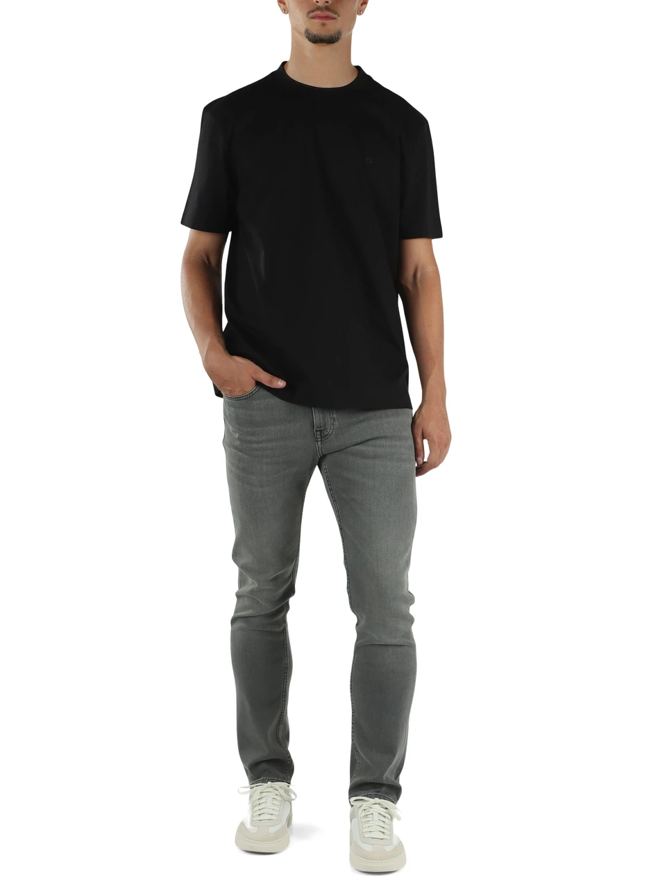 GRIGIO | Pantalone jeans cinque tasche DELAWARE slim fit