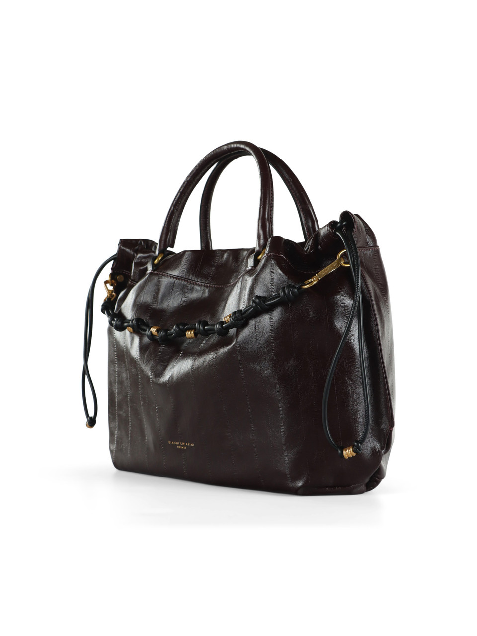 VINACCIA | Borsa in pelle stampa anguilla MORGANA