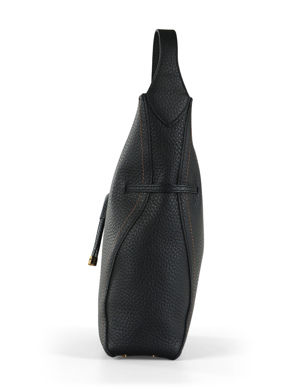 NERO | Borsa a spalla in pelle martellata SIENNA Large