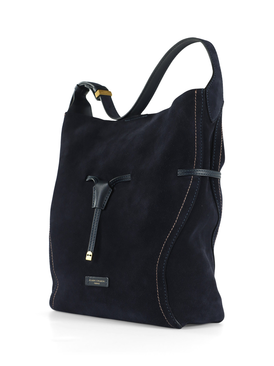 BLU | Borsa a spalla in pelle scamosciata SIENNA Large