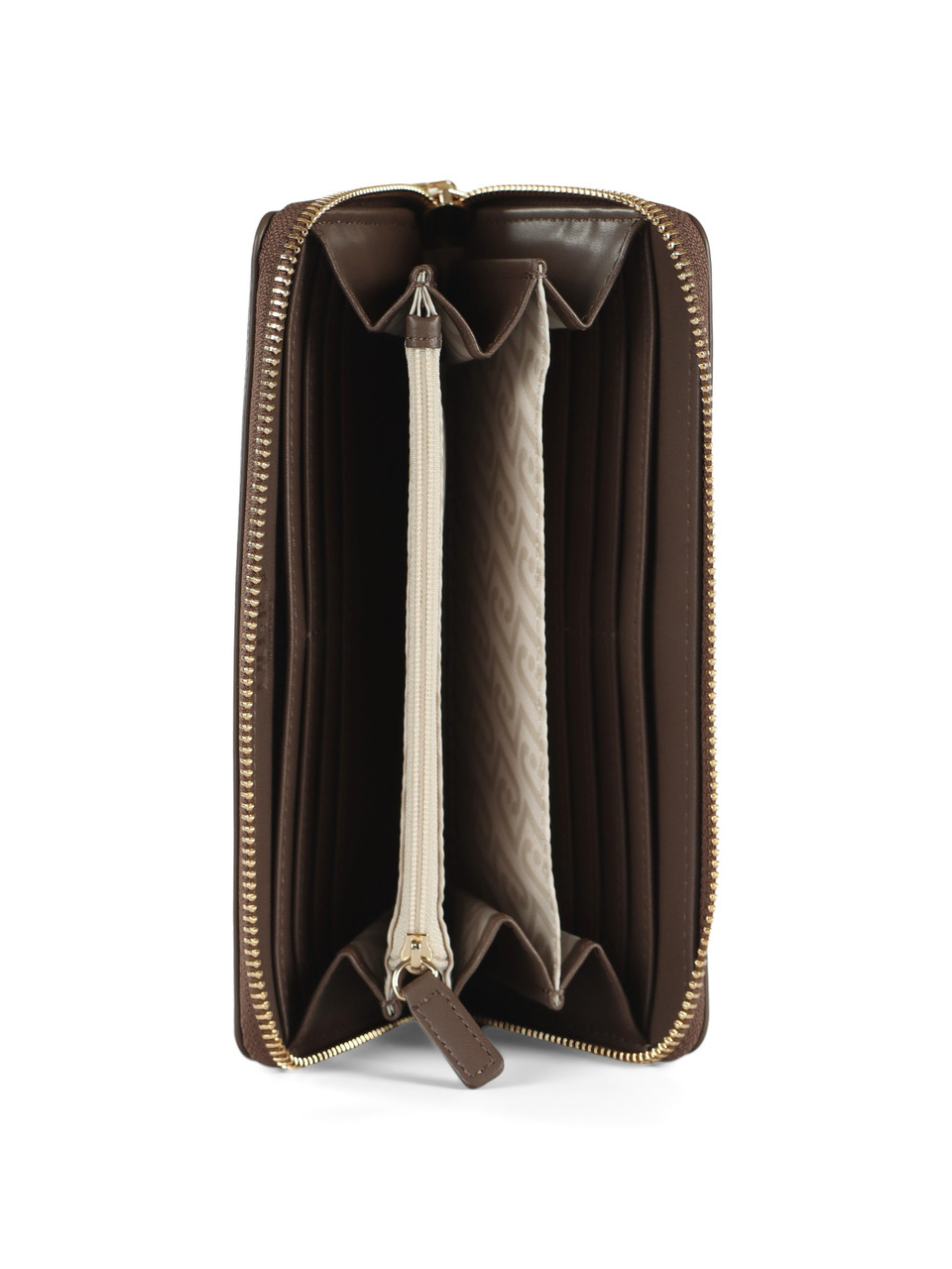 MARRONE | Portafoglio con zip CALIWEN Large