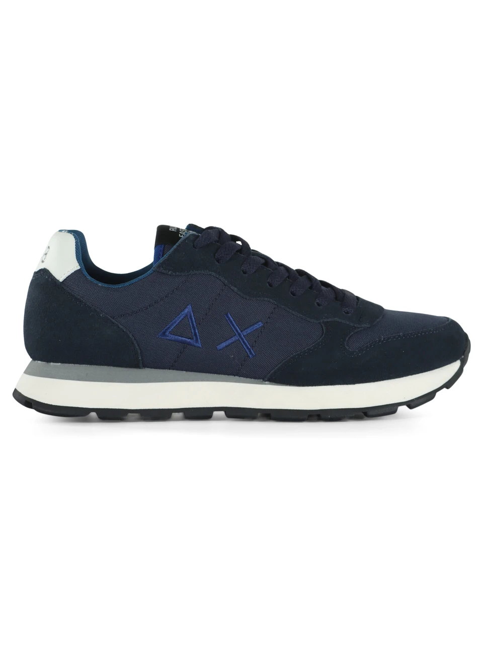 BLU SCURO | Sneakers in pelle e tessuto TOM SOLID