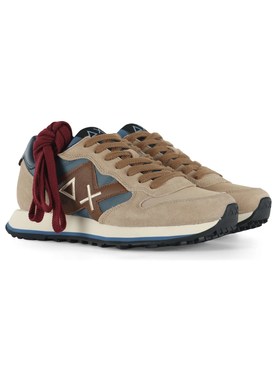 BEIGE | Sneakers in pelle e tessuto JAKI 2.0 BICOLOR