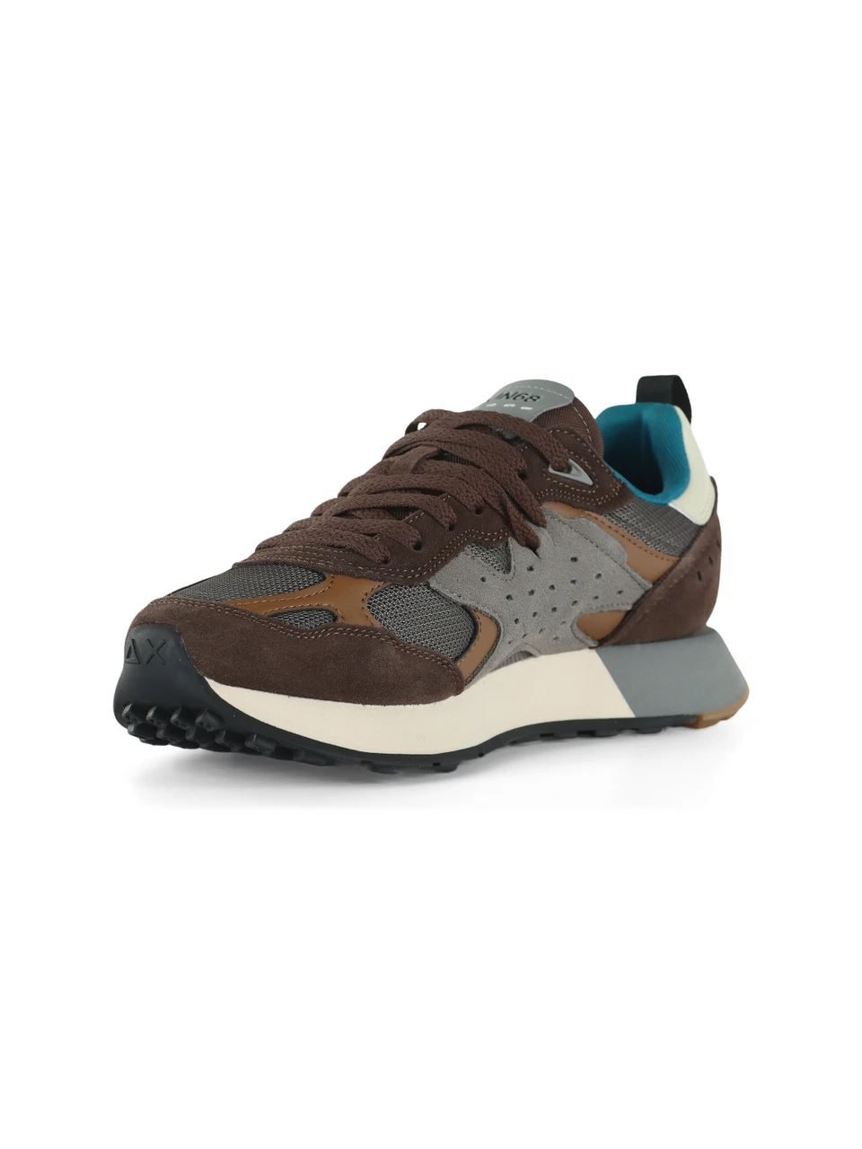 MARRONE | Sneakers in pelle ed ecopelle JAKI OUTDOOR