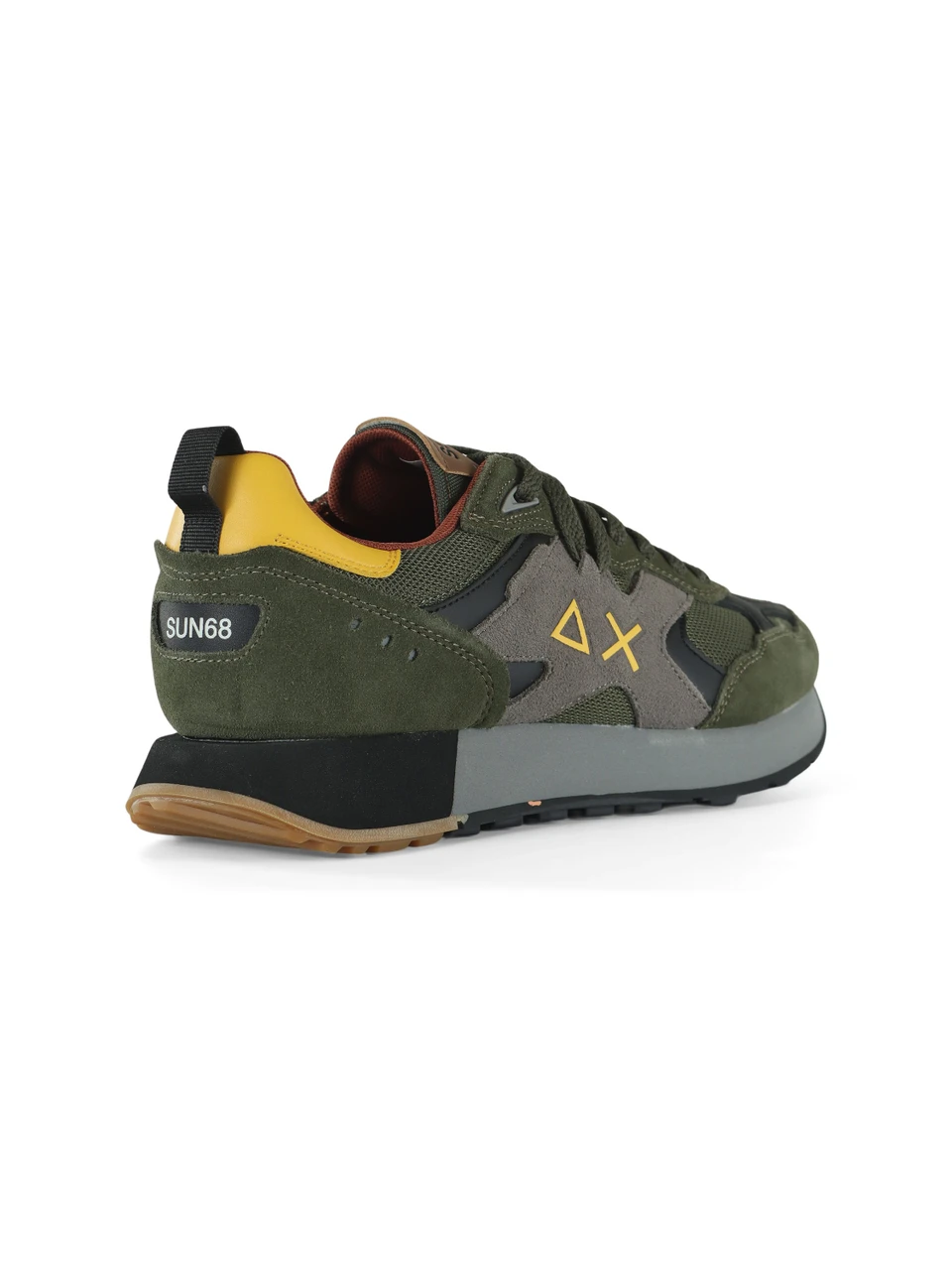 VERDE SCURO | Sneakers in pelle ed ecopelle JAKI OUTDOOR