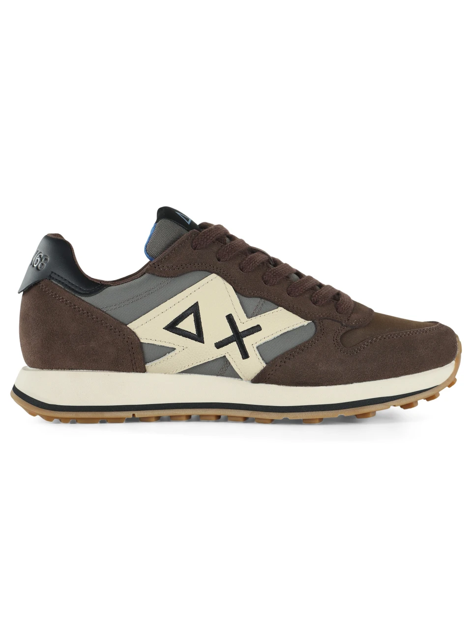 MARRONE | Sneakers in pelle e tessuto JAKI 2.0 BICOLOR