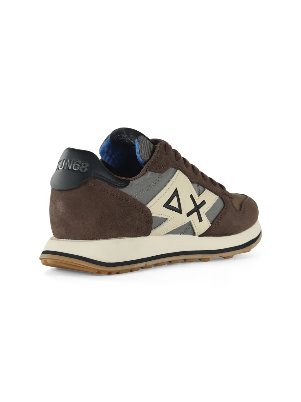 MARRONE | Sneakers in pelle e tessuto JAKI 2.0 BICOLOR