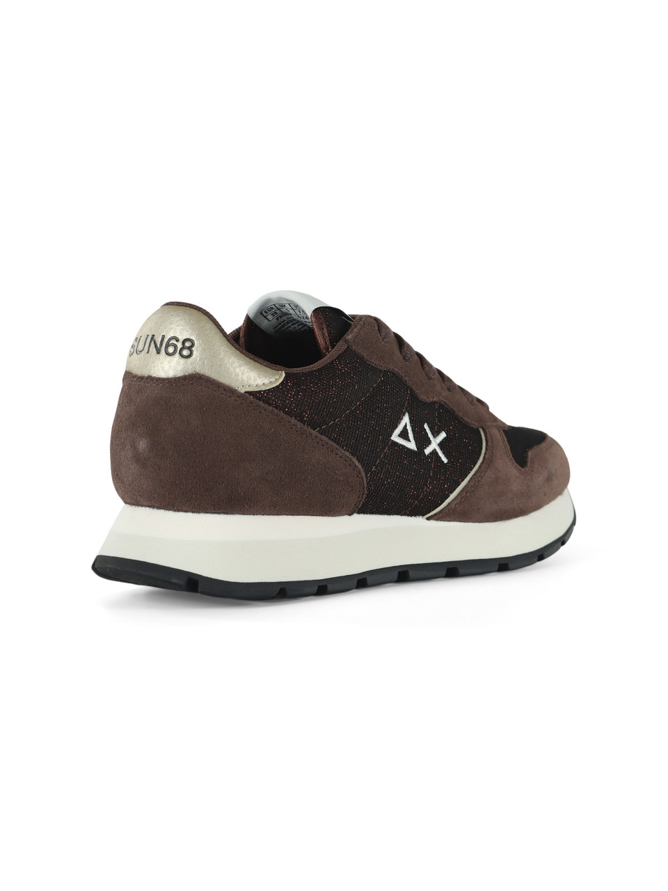 MARRONE | Sneakers in pelle e tessuto ALLY GLITTER TEXTILE