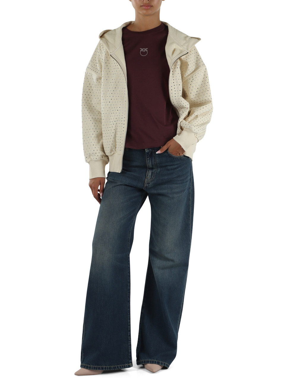 BORDEAUX | T-shirt manica lunga in cotone TOBLINO