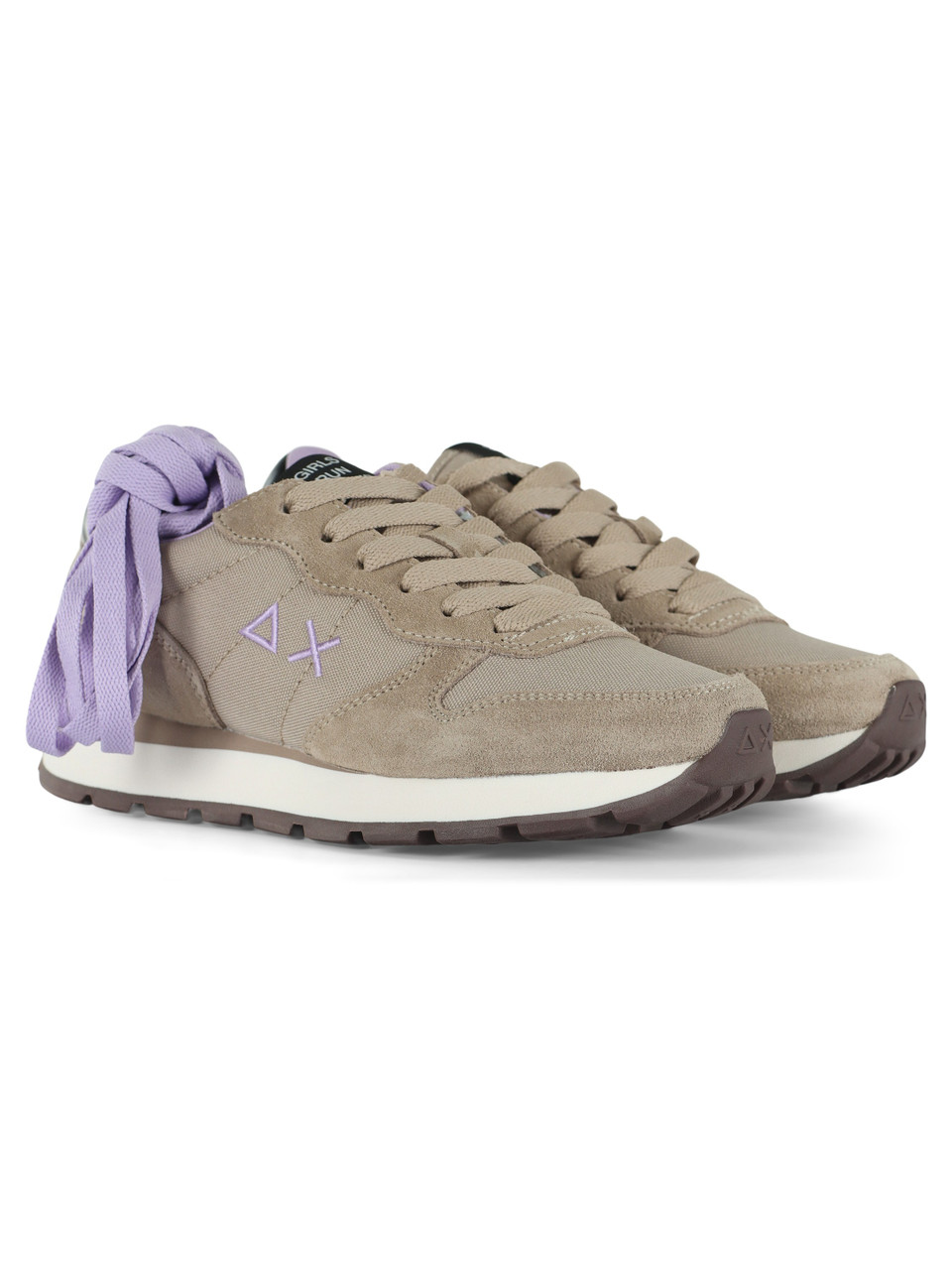 BEIGE | Sneakers in pelle e tessuto ALLY SOLID
