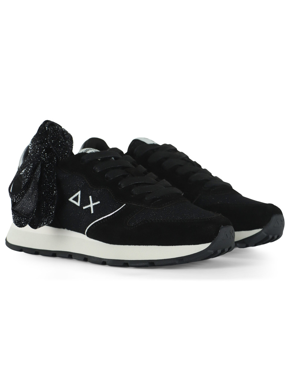 NERO | Sneakers in pelle e tessuto ALLY GLITTER TEXTILE