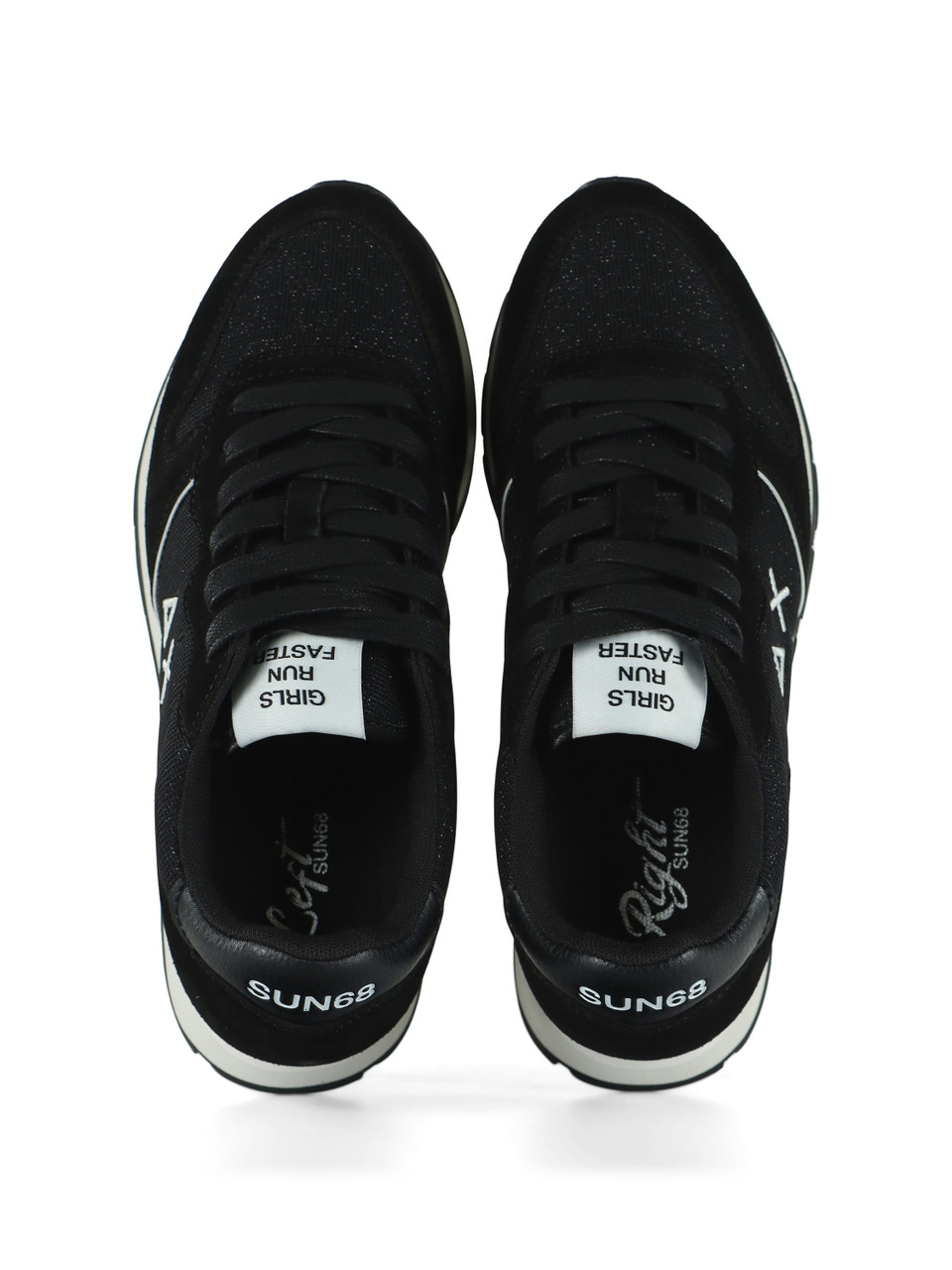 NERO | Sneakers in pelle e tessuto ALLY GLITTER TEXTILE