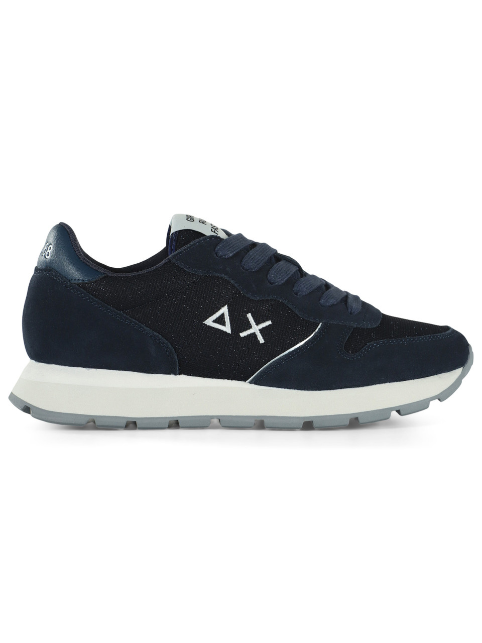 BLU SCURO | Sneakers in pelle e tessuto ALLY GLITTER TEXTILE