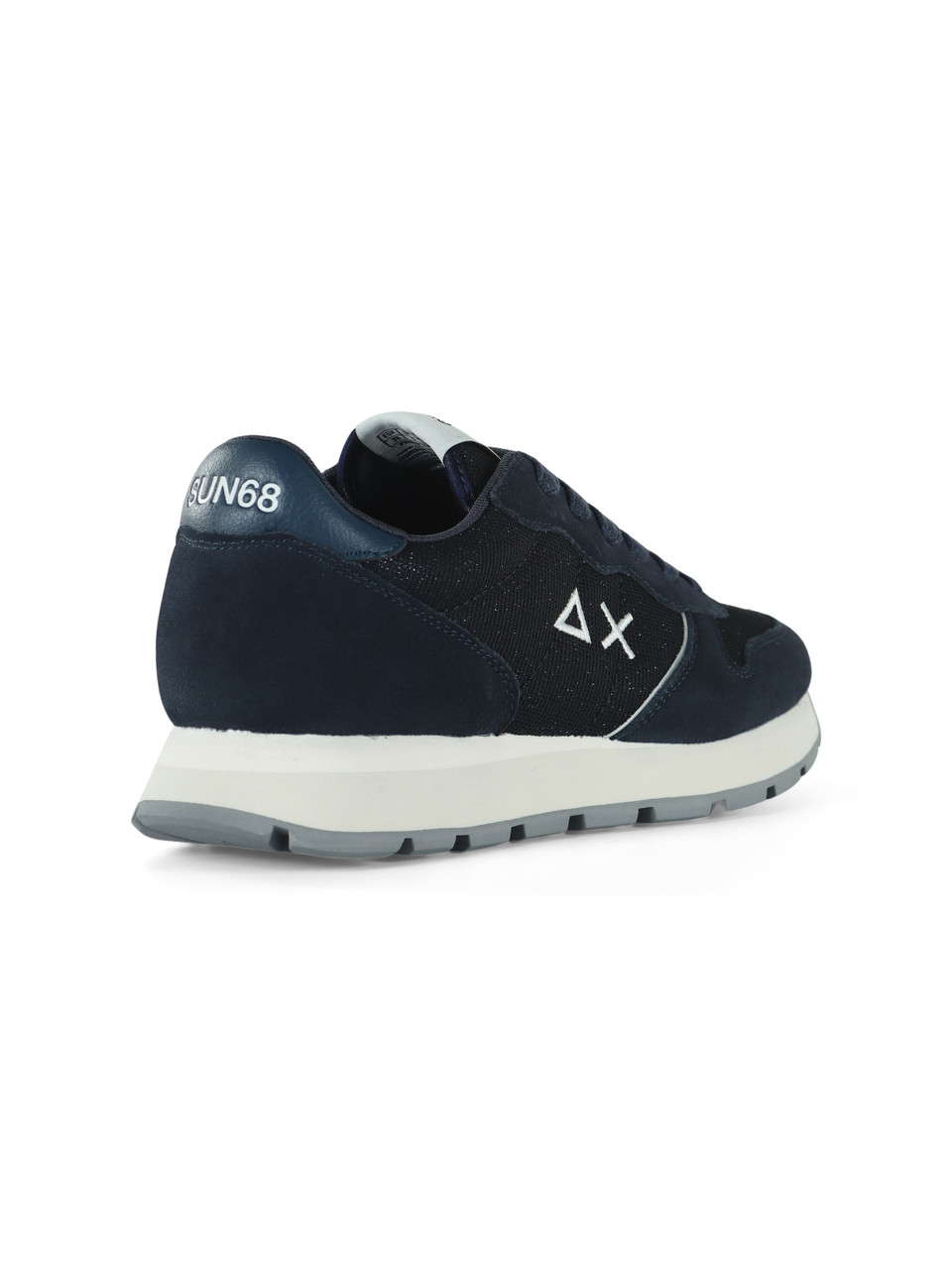 BLU SCURO | Sneakers in pelle e tessuto ALLY GLITTER TEXTILE