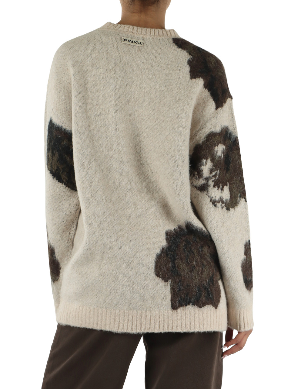 BEIGE | Maglia over RUGGITO in misto lana, viscosa e alpaca
