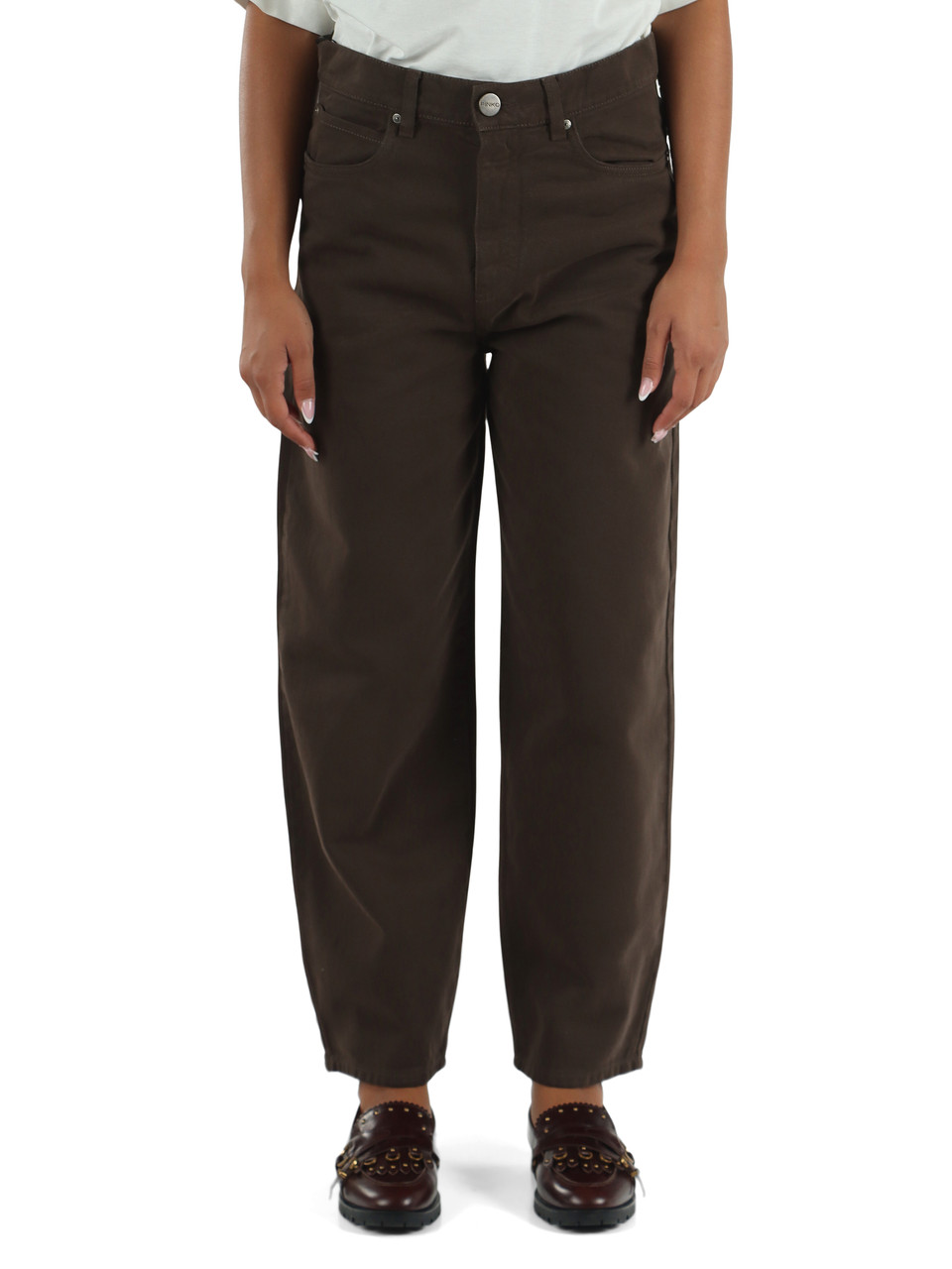 MARRONE | Pantalone jeans cinque tasche ESTELLE Egg