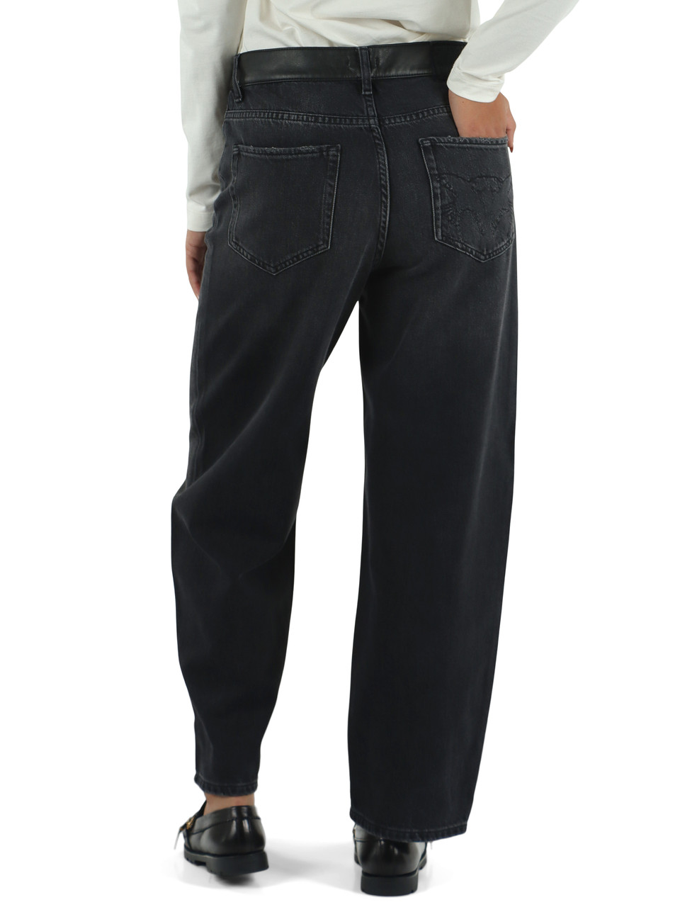 GRIGIO SCURO | Pantalone jeans cinque tasche ESTELLE Egg