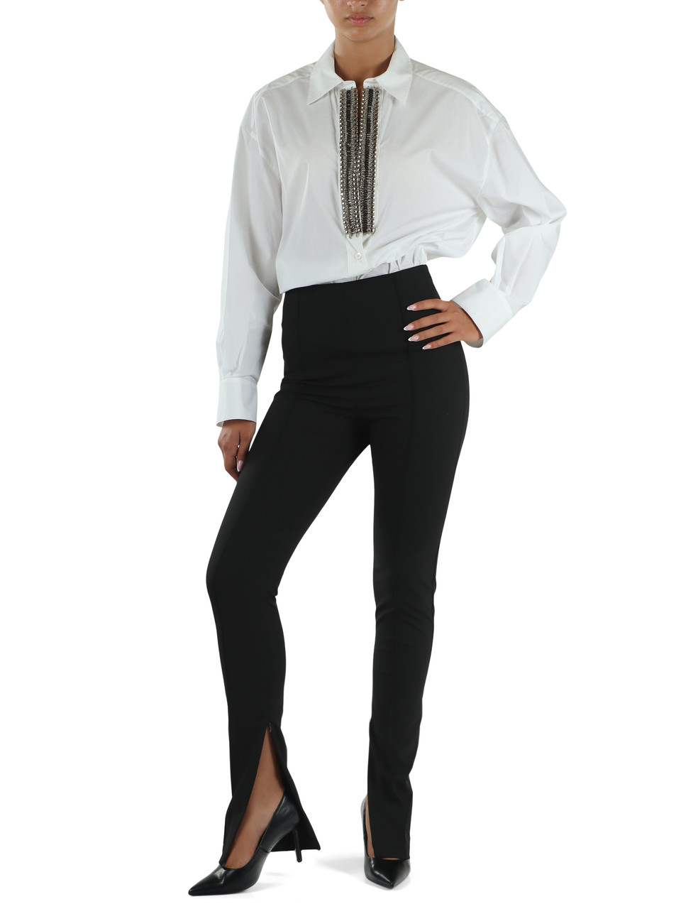NERO | Pantalone ASTRA in tessuto tecnico bistretch